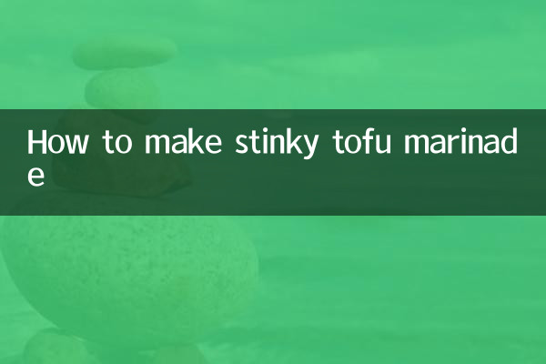 How to make stinky tofu marinade