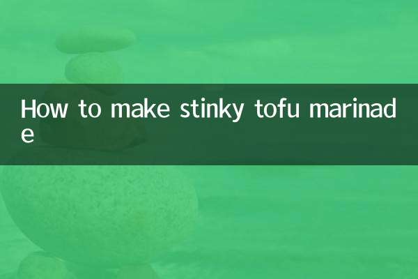 How to make stinky tofu marinade