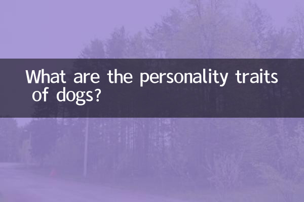 What are the personality traits of dogs?