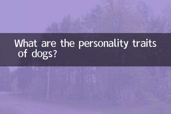 What are the personality traits of dogs?