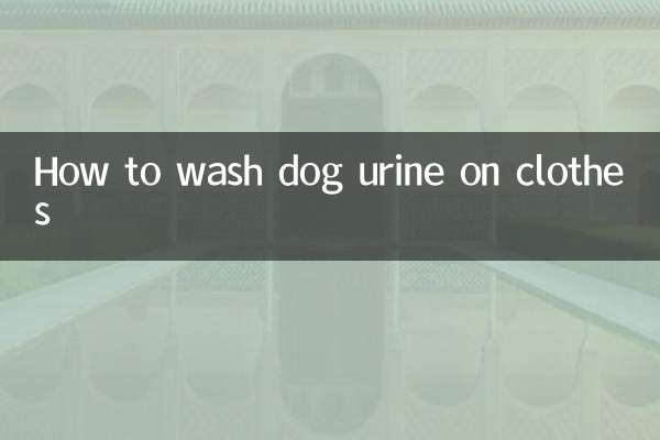 How to wash dog urine on clothes