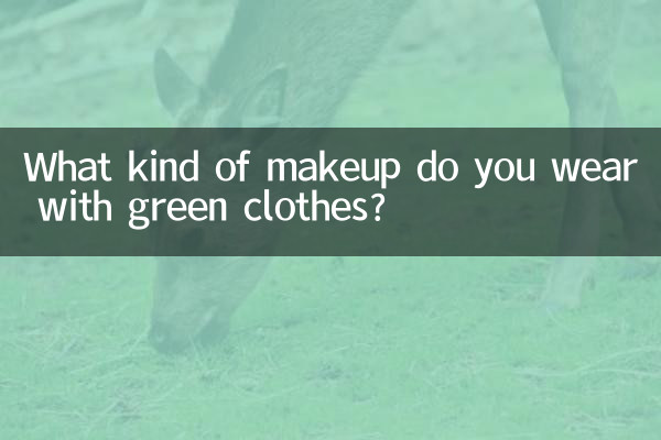 Que tipo de maquiagem você usa com roupas verdes?