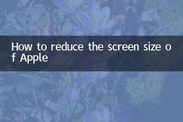Como reduzir o tamanho da tela da Apple