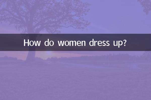 Comment les femmes s’habillent-elles ?