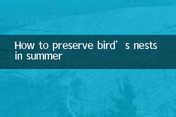 So erhalten Sie Vogelnester im Sommer