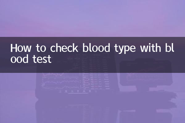 验血怎么看血型