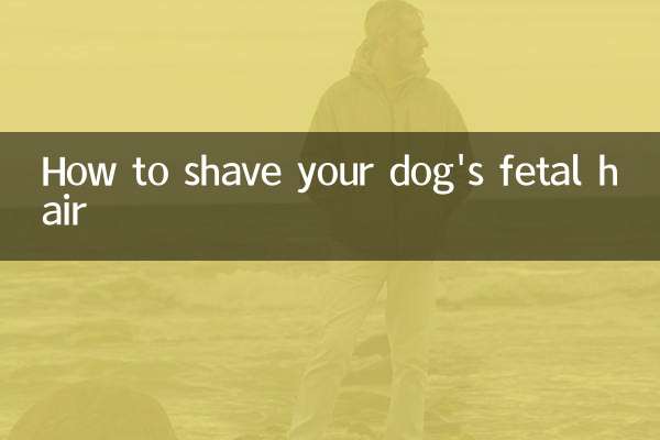 怎麼給狗狗剃胎毛
