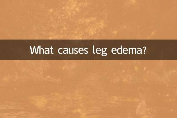 Quelles sont les causes de l’œdème des jambes ?