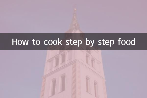 Comment cuisiner des aliments étape par étape