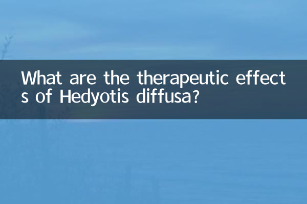 What are the therapeutic effects of Hedyotis diffusa?