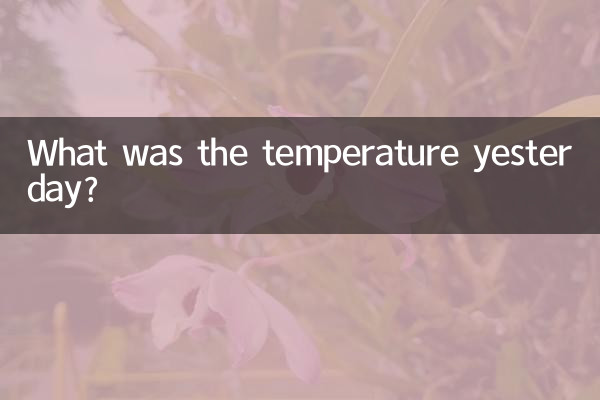 ¿Cuál fue la temperatura ayer?