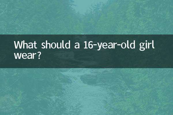 16세 소녀는 무엇을 입어야 할까요?