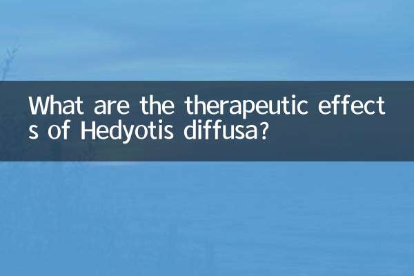 ¿Cuáles son los efectos terapéuticos de Hedyotis diffusa?