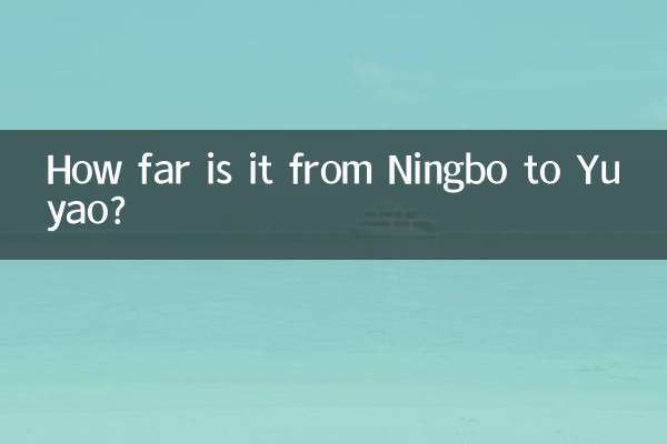 How far is it from Ningbo to Yuyao?