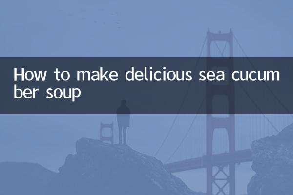 Cómo hacer una deliciosa sopa de pepino de mar