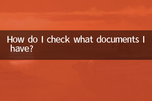 ¿Cómo reviso qué documentos tengo?