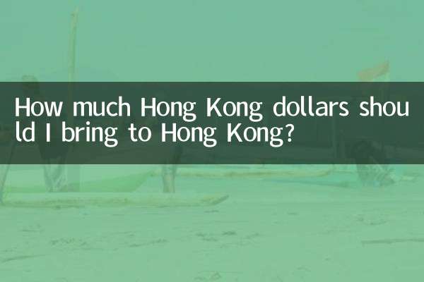 Quanti dollari di Hong Kong dovrei portare a Hong Kong?