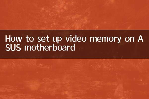 So richten Sie den Videospeicher auf dem ASUS-Motherboard ein