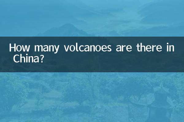 How many volcanoes are there in China?
