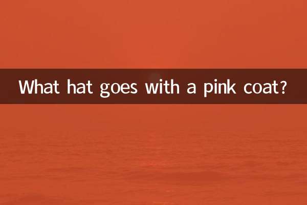 Welcher Hut passt zu einem rosa Mantel?