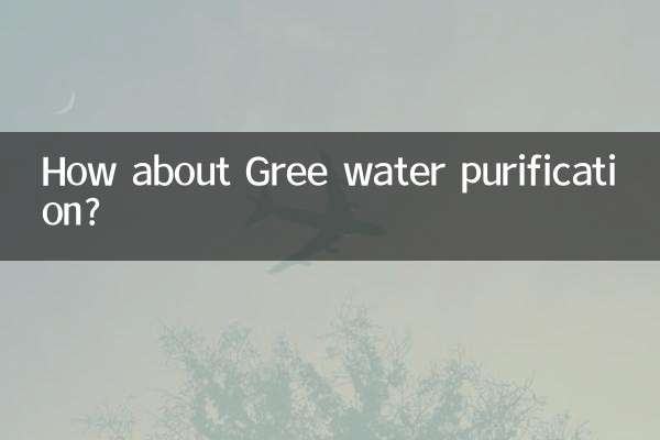 Qu’en est-il de la purification de l’eau Gree ?