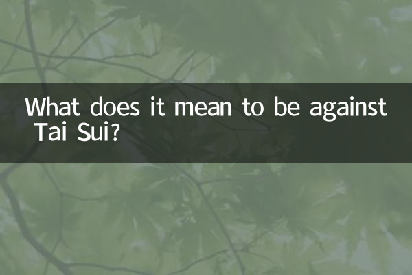 Cosa significa essere contro il Tai Sui?