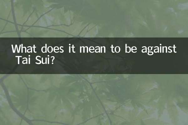 Cosa significa essere contro il Tai Sui?
