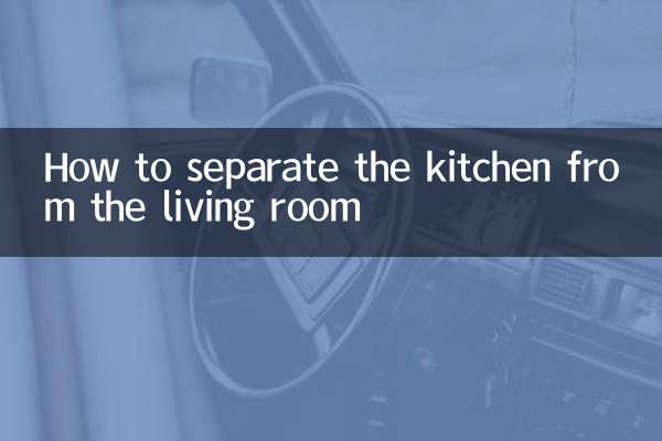 So trennen Sie die Küche vom Wohnzimmer