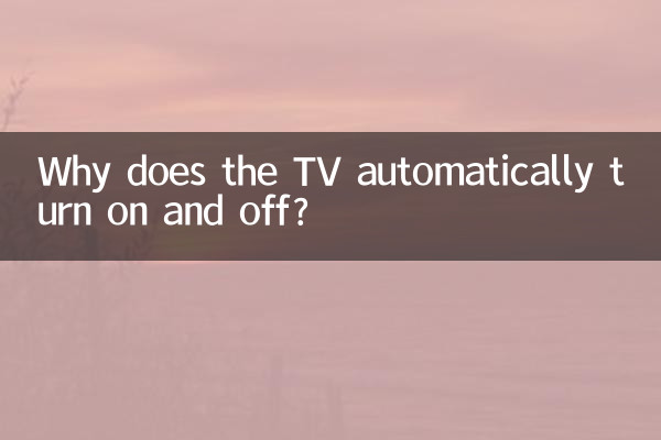 Perché la TV si accende e si spegne automaticamente?