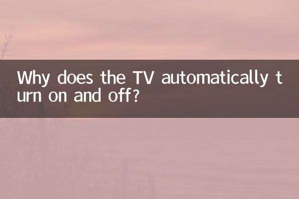 Perché la TV si accende e si spegne automaticamente?