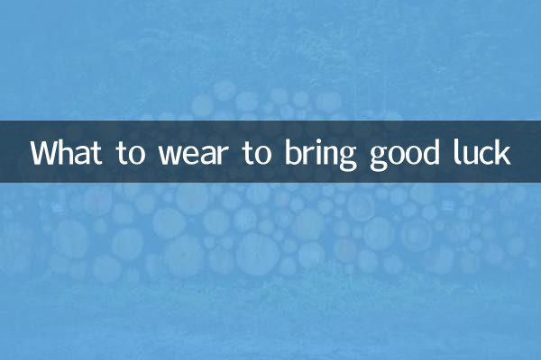 What to wear to bring good luck