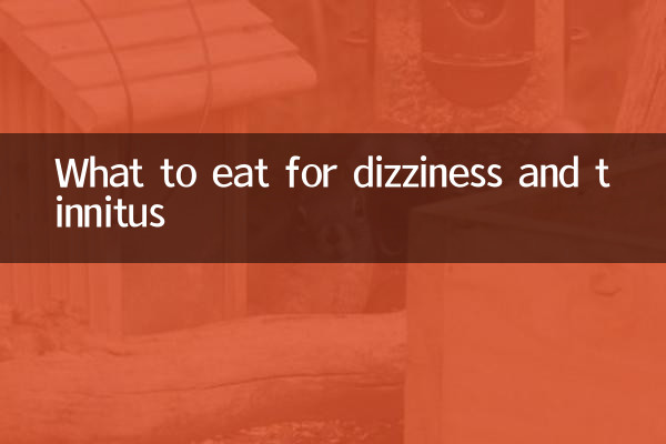 What to eat for dizziness and tinnitus