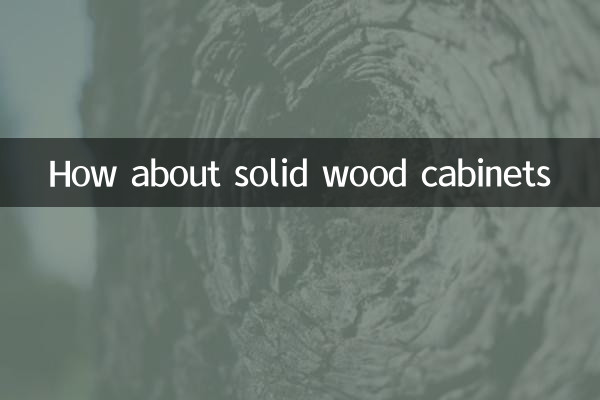 How about solid wood cabinets