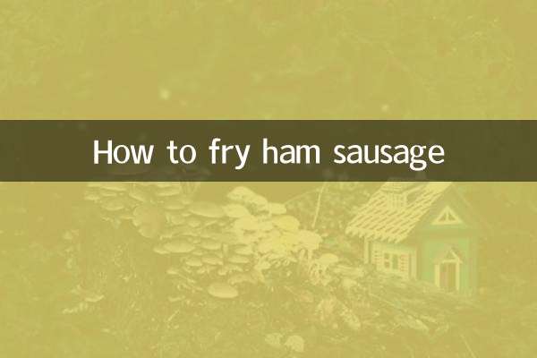 How to fry ham sausage