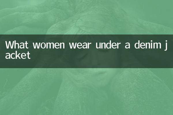 Ce que les femmes portent sous une veste en jean