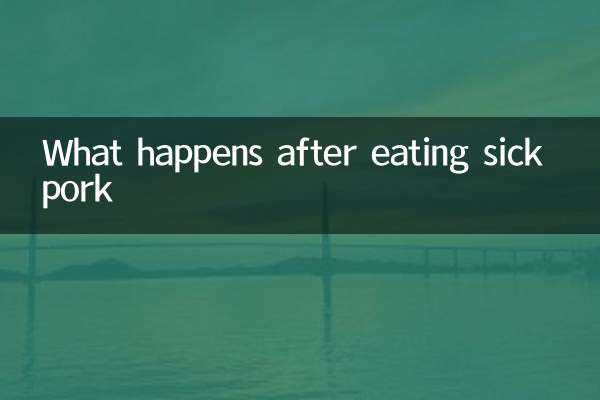 What happens after eating sick pork