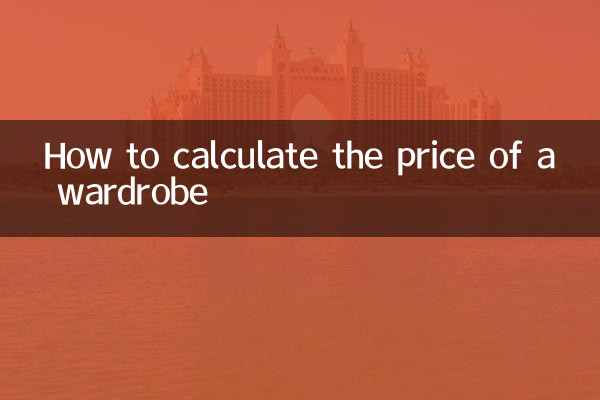 Comment calculer le prix d'une garde-robe
