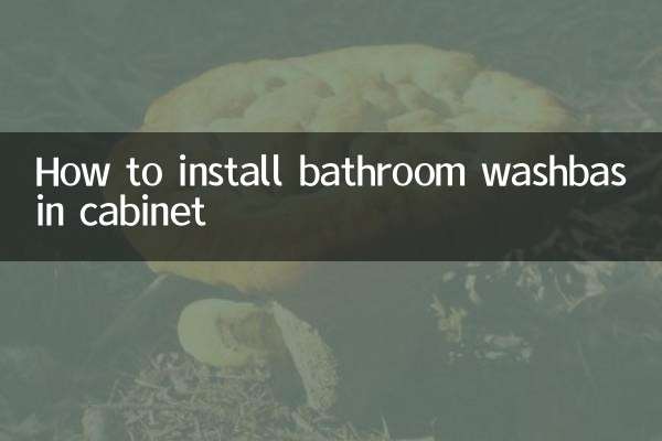So installieren Sie den Waschbeckenschrank im Badezimmer