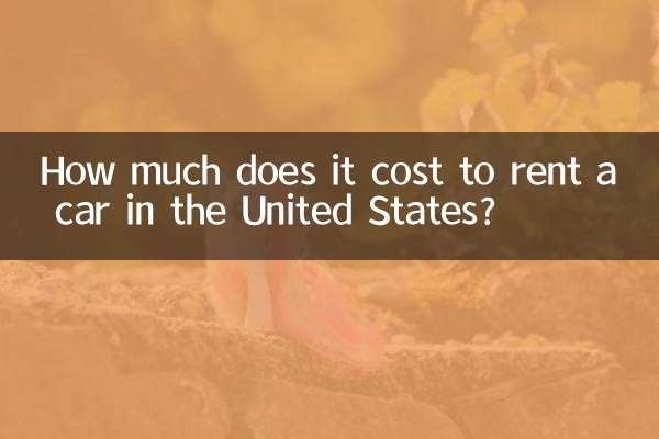 Wie viel kostet es, in den USA ein Auto zu mieten?