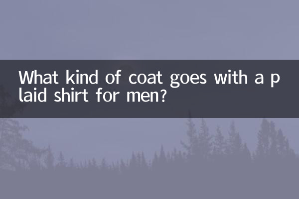 Quel type de manteau va avec une chemise à carreaux pour homme ?