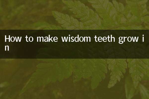 Come far crescere i denti del giudizio