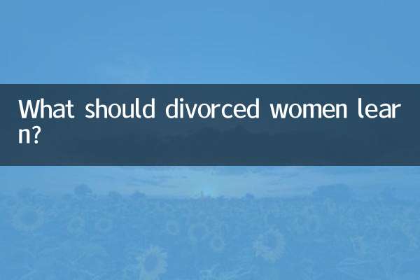 What should divorced women learn?