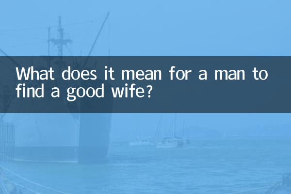 একজন পুরুষের জন্য একজন ভাল স্ত্রী খুঁজে পাওয়ার অর্থ কী?