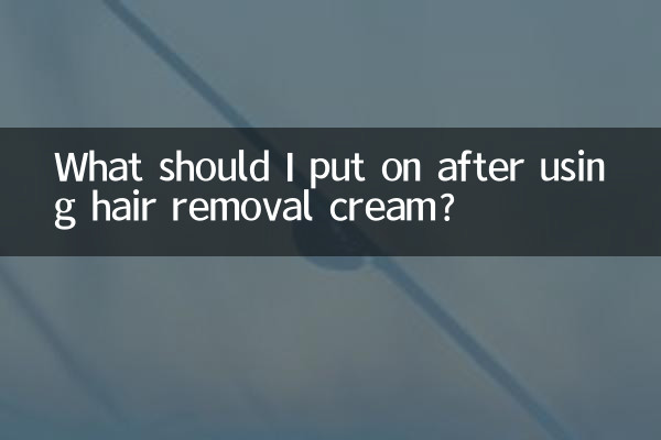 Was sollte ich nach der Verwendung einer Haarentfernungscreme auftragen?
