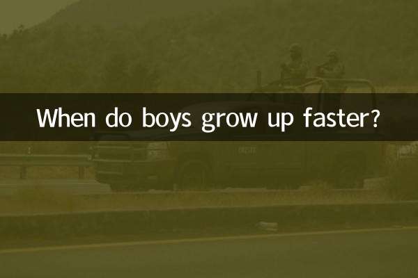Quando i ragazzi crescono più velocemente?