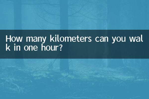 Wie viele Kilometer kann man in einer Stunde laufen?