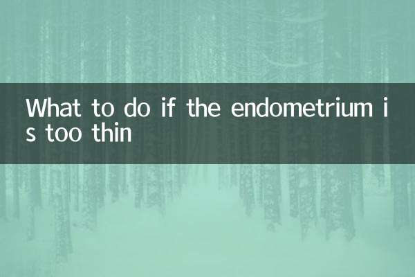 子宮內膜太薄怎麼辦