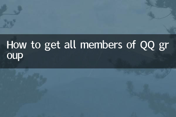 کیو کیو گروپ کے تمام ممبروں کو کیسے حاصل کریں