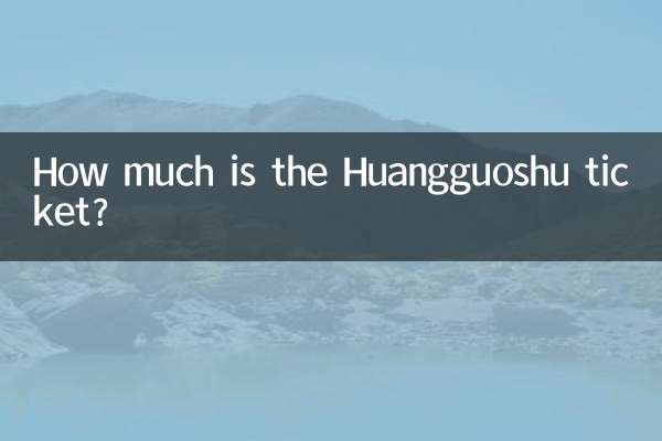 Quanto custa o ingresso para Huangguoshu?