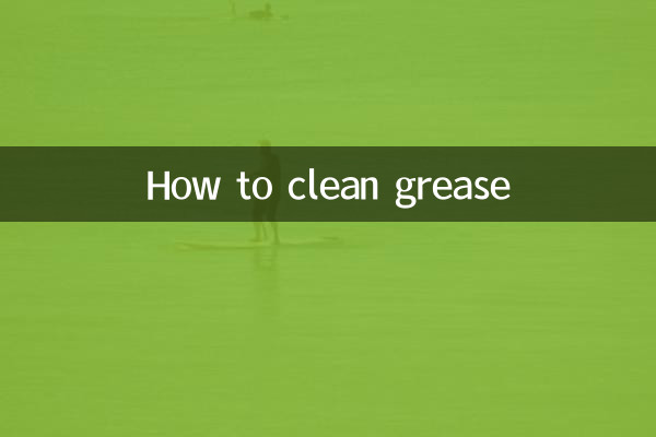 Cómo limpiar la grasa